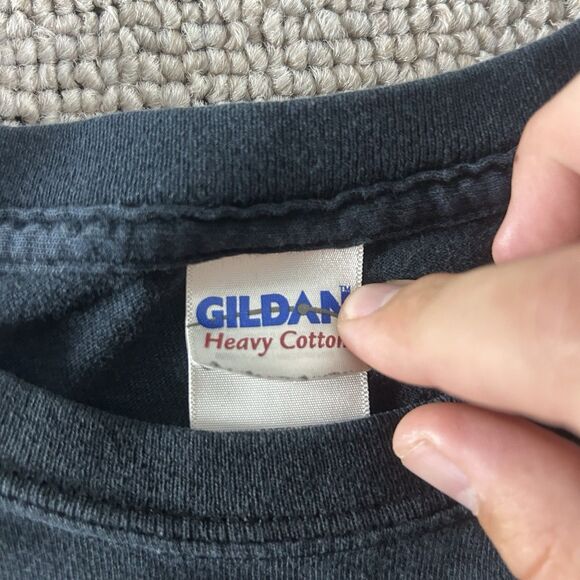 VINTAGE ROCKSTAR ENERGY DRINK Shirt Mens Large Black Mayhem Festival 2010 Goth - Picture 5 of 10